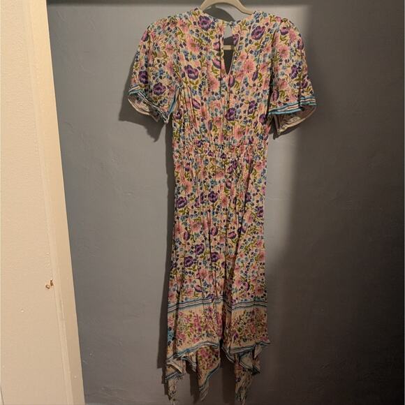 Spell Impala Lily Handkerchief Dress in Iris - Picture 3 of 6